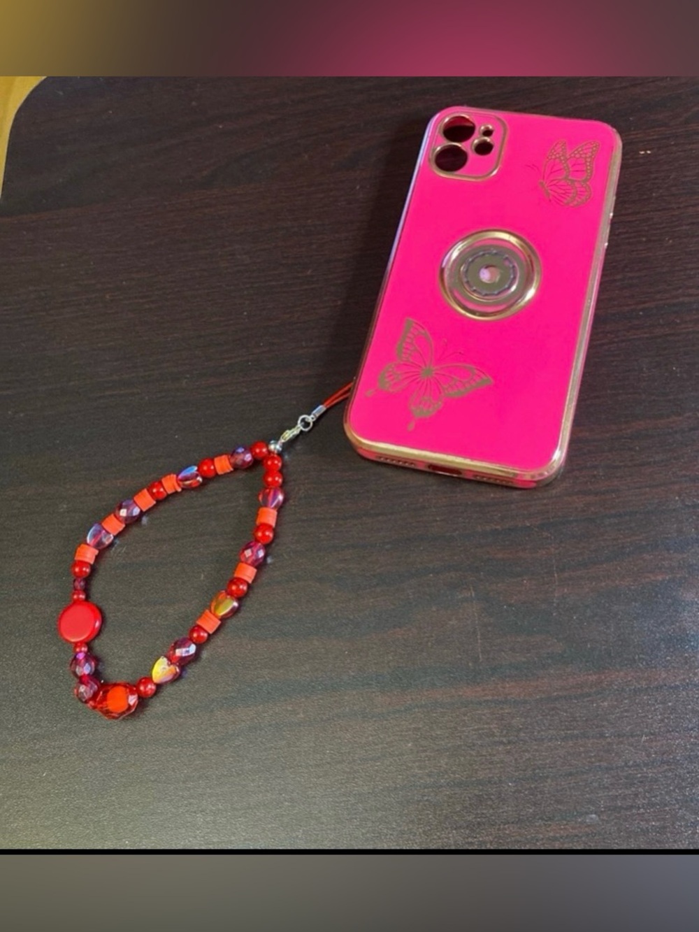 Cell Phone Wrist Strap Handmade beaded